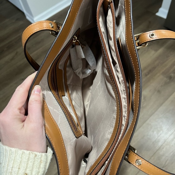 Michael Kors Dark Brown Signature Tote - Picture 3 of 5